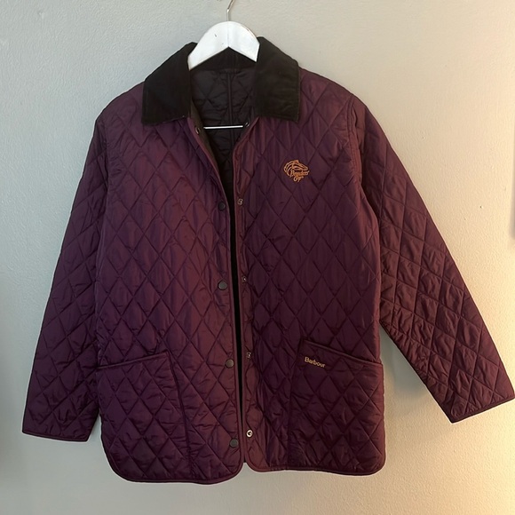 Barbour Shaped Liddesdale Quilted Jacket Breeders Cup Size 14 - Picture 1 of 7